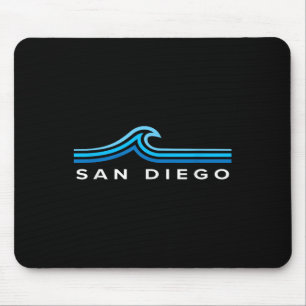 San Diego Kalifornien Souvenir Wellen Vintage Herr Mousepad