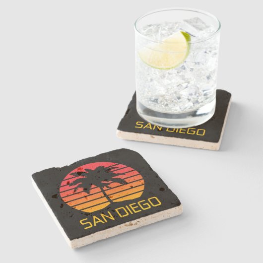 San Diego Kalifornien Steinuntersetzer (Seitenansicht)