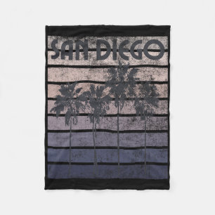 San Diego Kalifornien Strand Sommerurlaub Vintage Fleecedecke