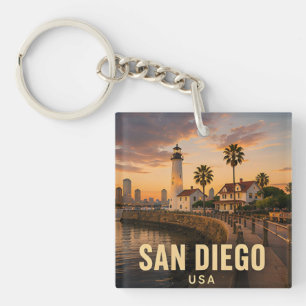 San Diego Kalifornien USA Küstennahe Viertel 🌊 Schlüsselanhänger
