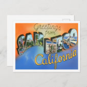 San Diego, Kalifornien, Vintage Großbuchstaben Pos Postkarte (Vorne/Hinten)