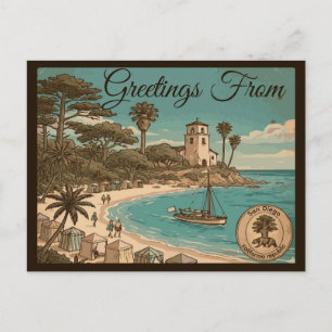 San Diego Kalifornien Vintage-Reiseandenken Postkarte