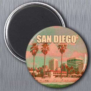 San Diego Kalifornien Vintage-Souvenirs 1950er Jah Magnet