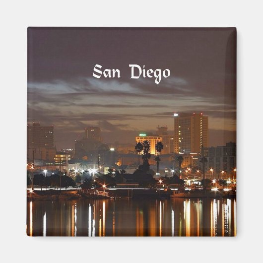 San Diego, kalifornische Skyline Magnet (Vorne)