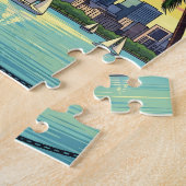 San Diego, kalifornische Skyline mit Möwe Puzzle (Seite)