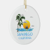 San Diego Keramik Ornament (Rechts)