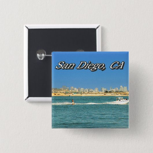 San Diego Knopf Button (Vorne & Hinten)