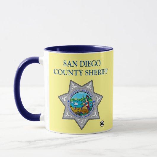 San Diego Landkreis Sheriff Tasse (Links)