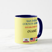 San Diego Landkreis Sheriff Tasse (VorderseiteRechts)