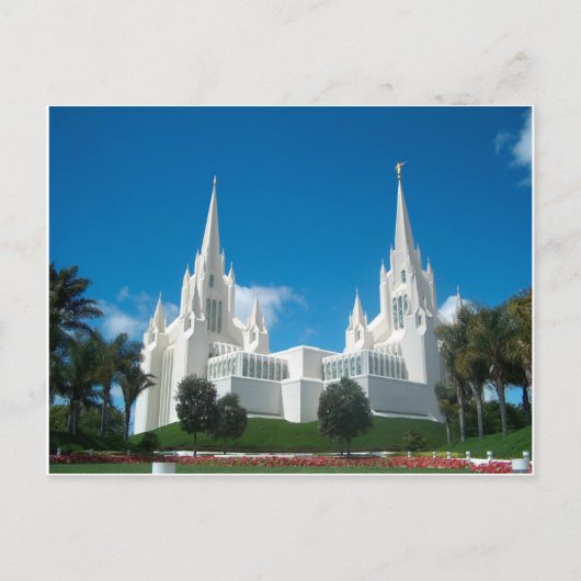 San Diego LDS Tempel Postcard Postkarte (Vorderseite)