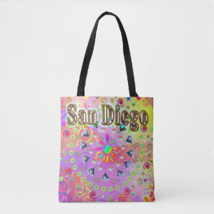 San Diego Lucky Golden Tote Bag Tasche
