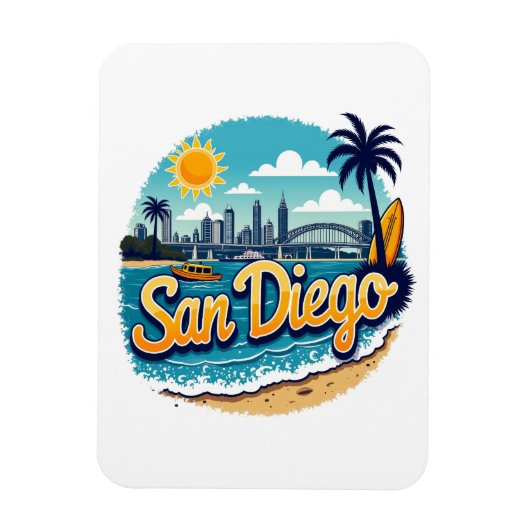 San Diego Magnet (Vertikal)