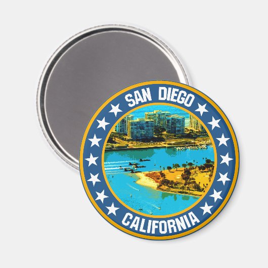 San Diego Magnet (Vorderseite/Rückseite)
