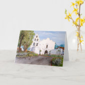 SAN DIEGO MISSION DE ALCALA, KALIFORNIEN KARTE (Gelbe Blume)