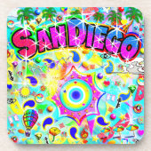 San Diego Mystic Dance Getränkeuntersetzer (Vorderseite)