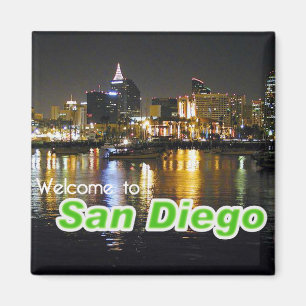 San Diego nachts Magnet