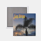 San Diego Palm Tree Magnet (Vorderseite/Rückseite)