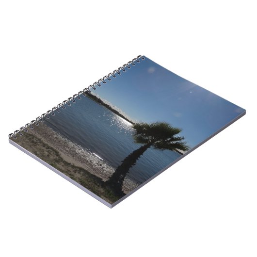 San Diego Palm Tree Spiral Foto Notebook Notizblock (Linke Seite)