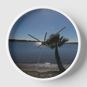 San Diego Palm Tree Wall Clock Uhr