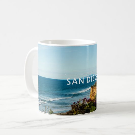 San Diego Pazifikküste Souvenir Tasse (Vorderseite Links)