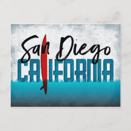 San Diego Postcard California Surfboard Postkarte