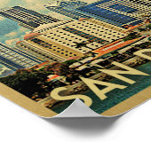 San Diego Poster Vintage Travel Poster (Ecke)