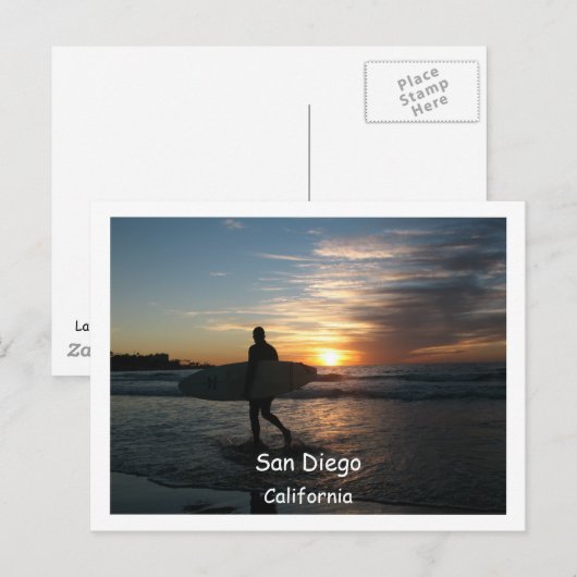 San Diego, Postkarte (Vorne/Hinten)