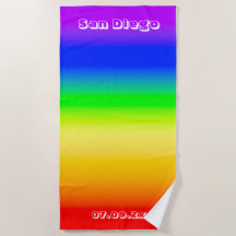 San Diego Pride LGBT Rainbow Flag Ombre Streifen