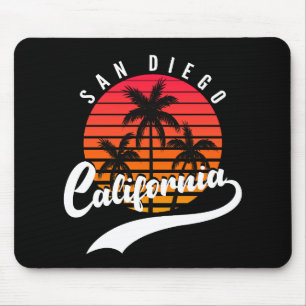 San Diego Retro Sunset Mouse Pad Mousepad