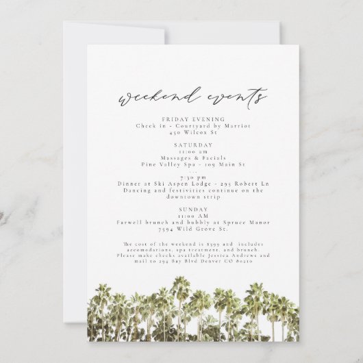 San Diego San Salvatore - der Zuckerhut Einladung (Rückseite)