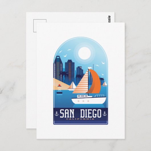 San Diego San Salvatore - der Zuckerhut Postkarte (Vorne/Hinten)