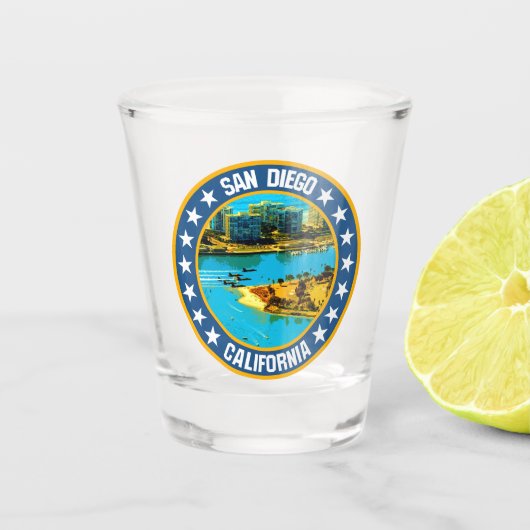 San Diego Schnapsglas (Vorderseite)