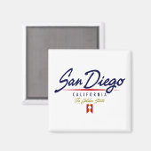 San Diego Script Magnet (Vorderseite/Rückseite)