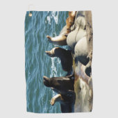 San Diego Sea Lions Golfhandtuch (Vorderseite)