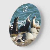 San Diego Sea Lions Große Wanduhr (Winkel)