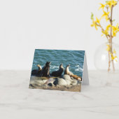 San Diego Sea Lions Karte (Gelbe Blume)