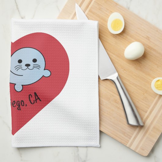 San Diego Siegel Geschirrtuch (Viertel Falte)