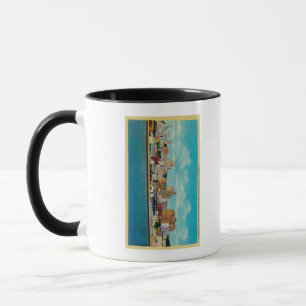 San Diego Skyline aus der Bucht von San Diego, CA Tasse