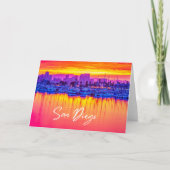 San Diego Skyline Blank Karte (Vorderseite)