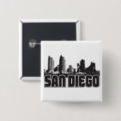 San Diego Skyline Button (Vorne & Hinten)