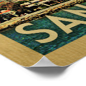 San Diego Skyline California Poster (Ecke)