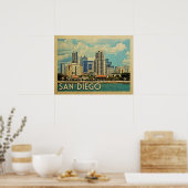 San Diego Skyline California Poster (Küche)