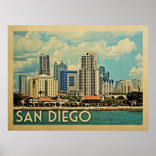 San Diego Skyline California Poster (Vorne)