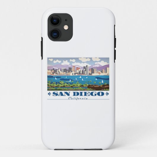 San Diego Skyline Case-Mate iPhone Hülle (Rückseite)