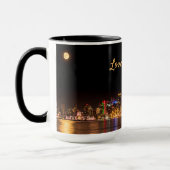 San Diego Skyline City Black & Gold Souvenir Tasse (Links)