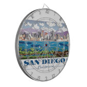 San Diego Skyline Dartscheibe (Vorderseite Links)