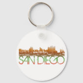San Diego Skyline Design Schlüsselanhänger (Vorderseite)
