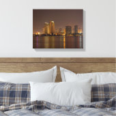 San Diego Skyline Dusk Leinwanddruck (Insitu (Schlafzimmer))