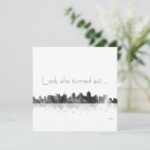 SAN DIEGO SKYLINE - Einladung (Stehend Vorderseite)