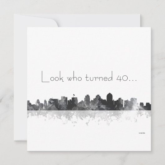 SAN DIEGO SKYLINE - Einladung (Vorderseite)